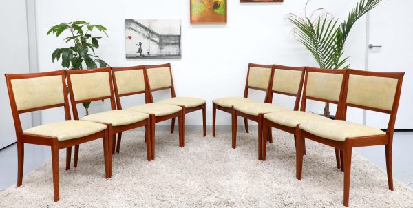 RETRO VINTAGE MID CENTURY PARKER DINING CHAIRS X8