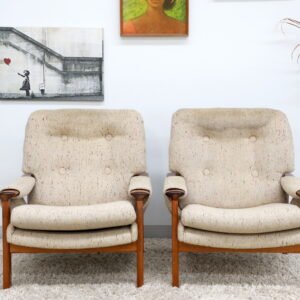 Retro Vintage Tessa T1 Pair of Armchairs