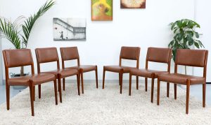Retro Vintage Dining Chairs X6