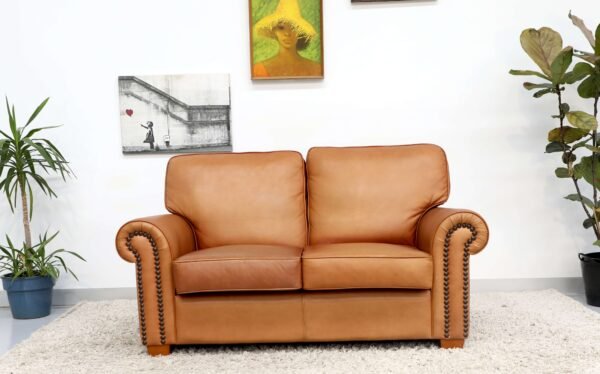 Genuine Leather Moran 2 Seater Sofa