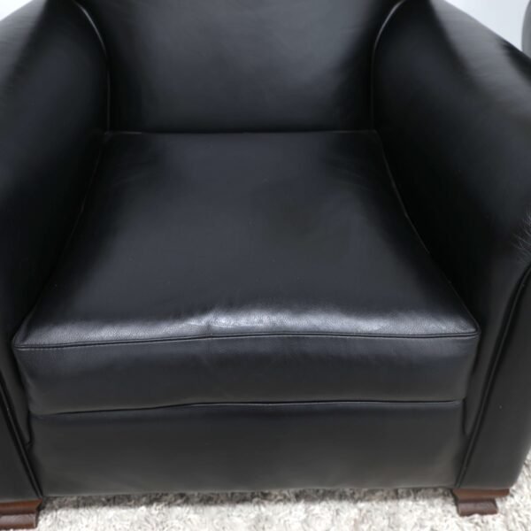 GENUINE LEATHER MORAN PAIR OF ARMCHAIRS - Image 3