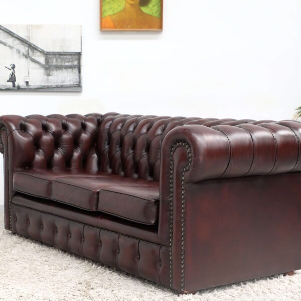 Beautiful Genuine Leather CHESTERFIELD 3 Seater SOFA - Image 19