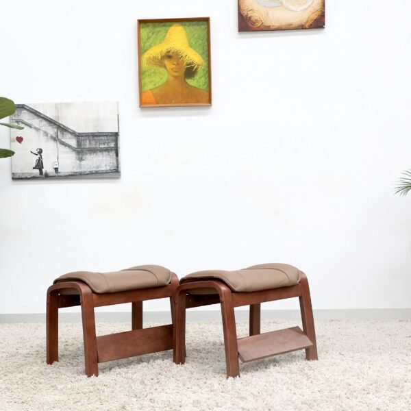 Genuine Leather IMG RECLINER CHAIRS WITH FOOTSTOOLS - Image 23