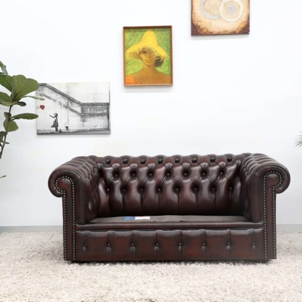 Genuine Leather MORAN CHESTERFIELD 2x2 Seater SOFA - Image 10