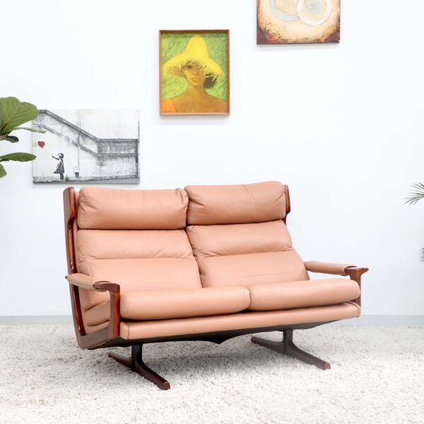 Stunning Retro Vintage Tessa Delmont Sofa Lounge Suite(3 PC) - Image 13