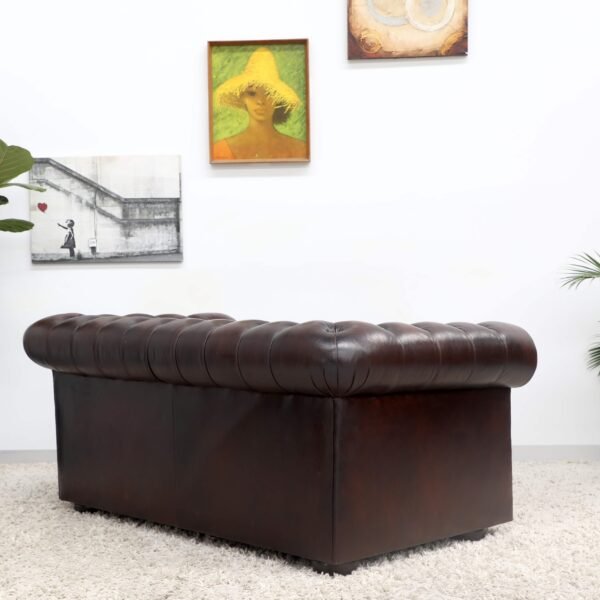 Genuine Leather MORAN CHESTERFIELD 2x2 Seater SOFA - Image 13