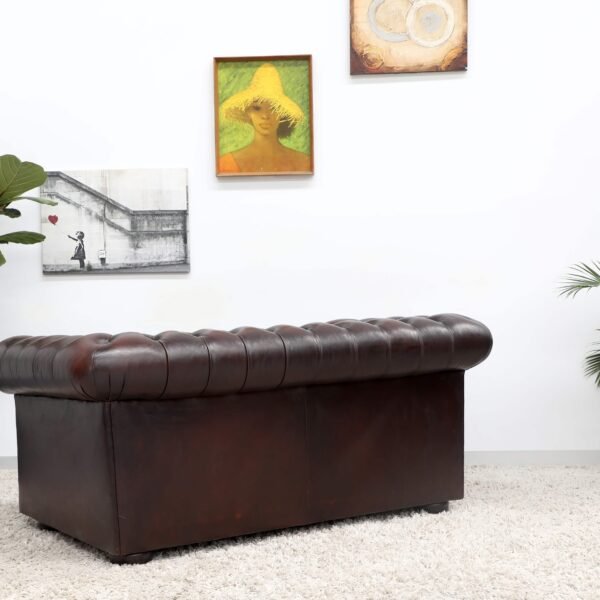 Genuine Leather MORAN CHESTERFIELD 2x2 Seater SOFA - Image 15