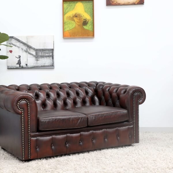 Genuine Leather MORAN CHESTERFIELD 2x2 Seater SOFA - Image 27