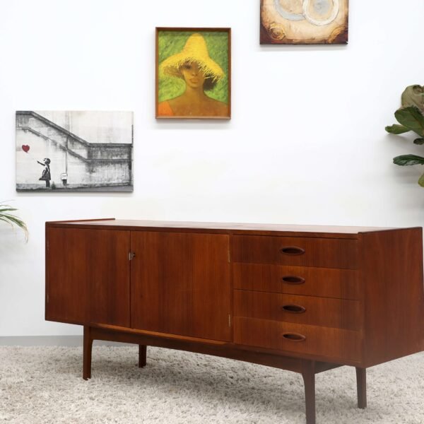 Retro Vintage Mid Century Fler Sideboard - Image 10