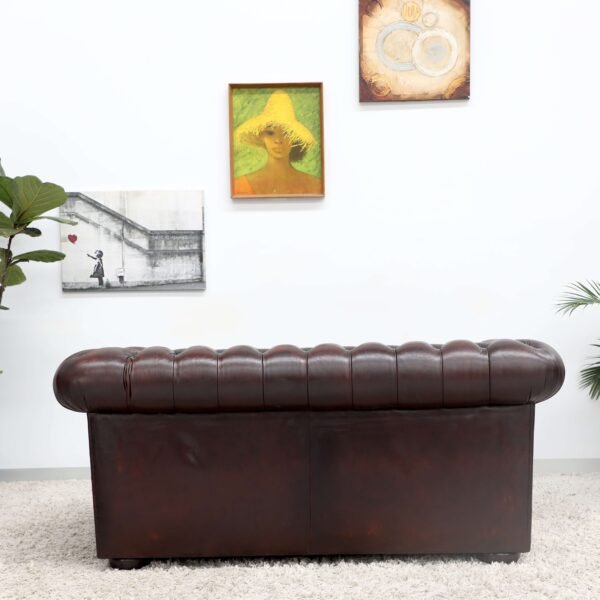 Genuine Leather MORAN CHESTERFIELD 2x2 Seater SOFA - Image 30