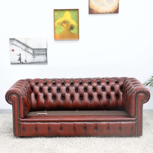 Stunning Genuine Leather CHESTERFIELD MORAN 3 seater Sofax2 - Image 26