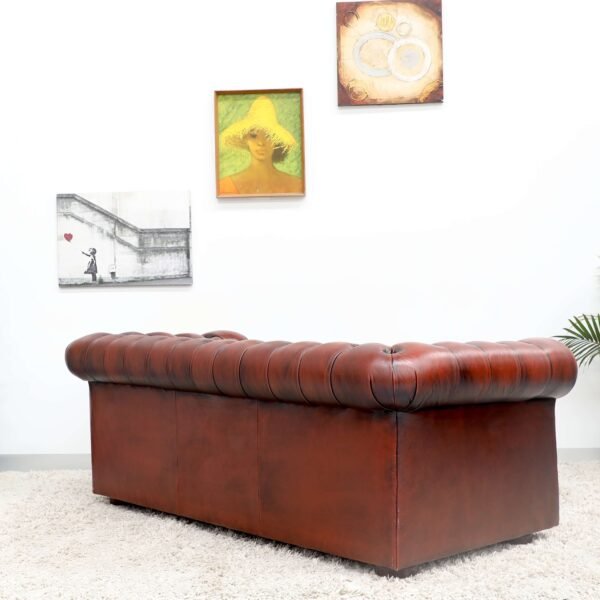 Stunning Genuine Leather CHESTERFIELD MORAN 3 seater Sofax2 - Image 29