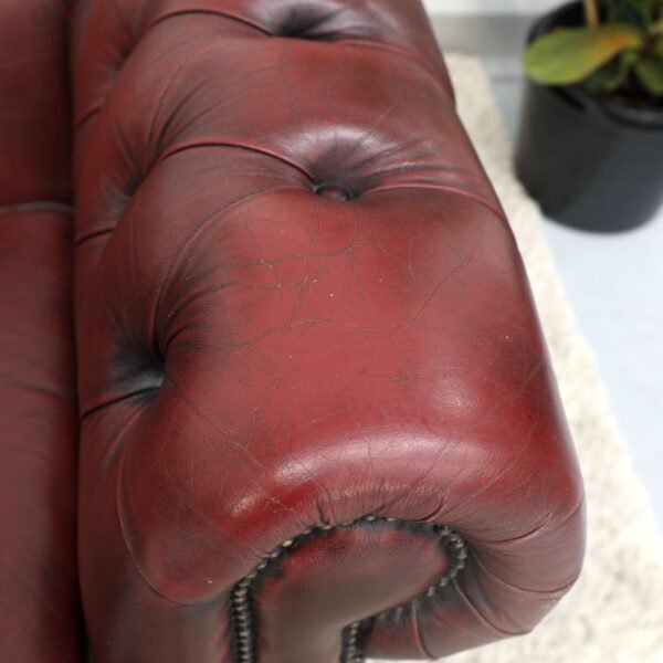 Genuine Leather CHESTERFIELD 3 Seater SOFA - Image 6