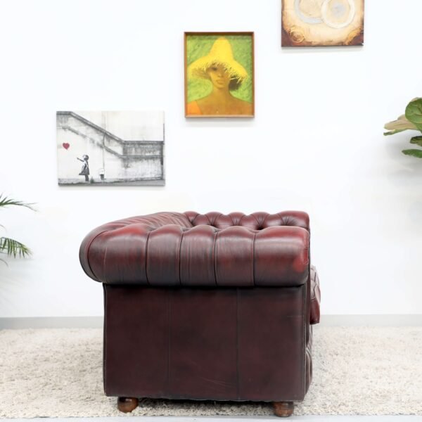 Genuine Leather CHESTERFIELD 3 Seater SOFA - Image 11