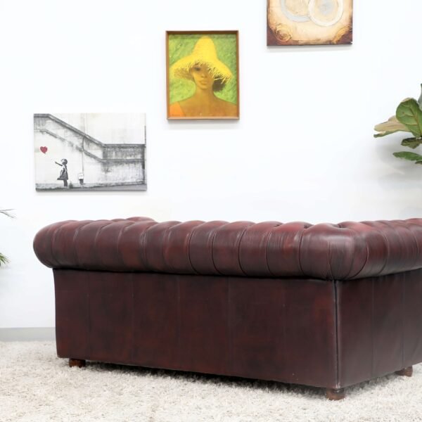 Genuine Leather CHESTERFIELD 3 Seater SOFA - Image 12