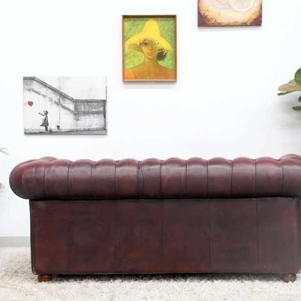 Genuine Leather CHESTERFIELD 3 Seater SOFA - Image 13