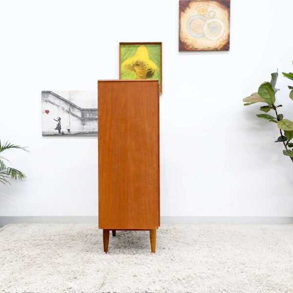 Retro Vintage Teak BURGESS Cocktail Cabinet Highboard - Image 9