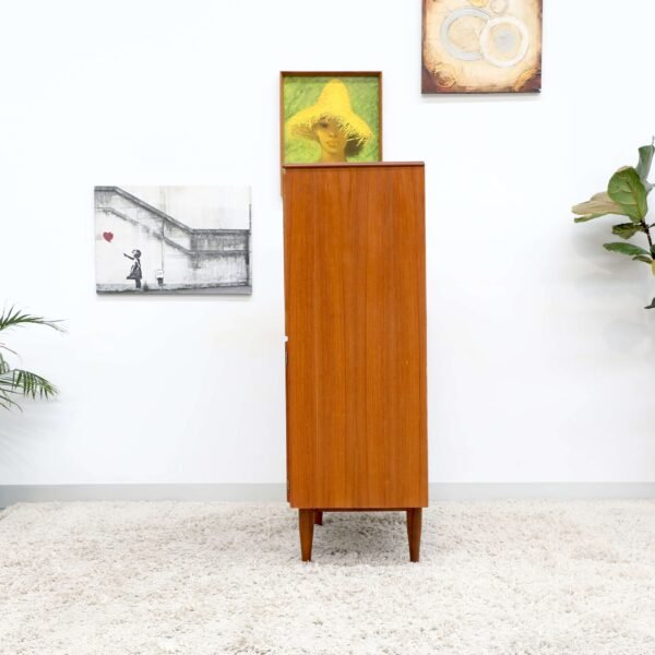 Retro Vintage Teak BURGESS Cocktail Cabinet Highboard - Image 13