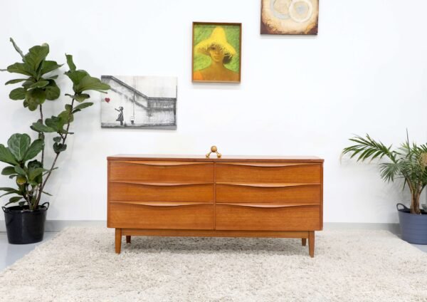 Retro Vintage Midcentury Chest Of Drawers Dresser