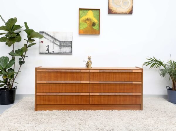 RETRO VINTAGE CHEST OF DRAWERS DRESSER TV UNIT