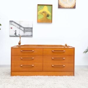 RETRO VINTAGE MIDCENTURY CHEST OF DRAWERS DRESSER