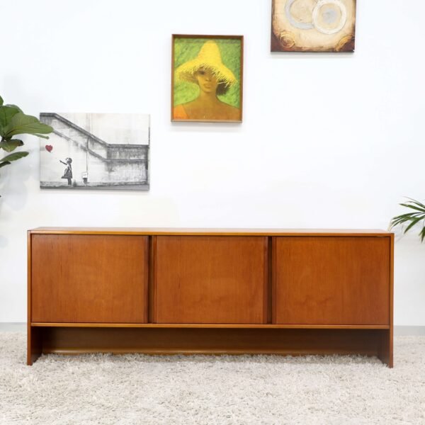 RETRO VINTAGE KOLTER TEAK BUFFET SIDEBOARD HUTCH - Image 19