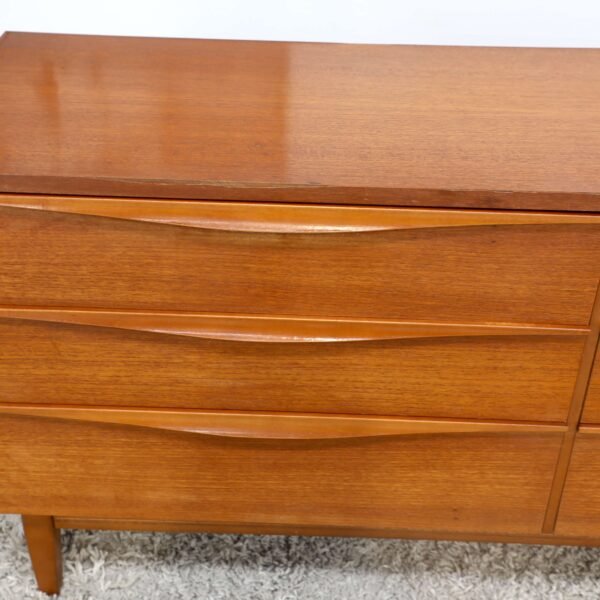 Retro Vintage Midcentury Chest Of Drawers Dresser - Image 3