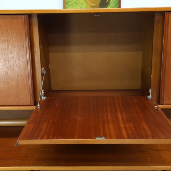 RETRO VINTAGE KOLTER TEAK BUFFET SIDEBOARD HUTCH - Image 4