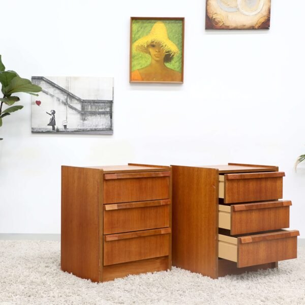 RETRO VINTAGE QUEEN BEDHEAD WITH DRAWERS - Image 6