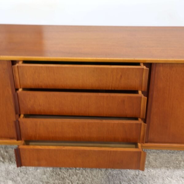 RETRO VINTAGE KOLTER TEAK BUFFET SIDEBOARD HUTCH - Image 9