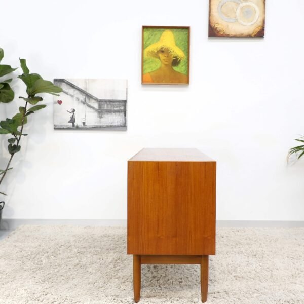 RETRO VINTAGE KOLTER TEAK BUFFET SIDEBOARD HUTCH - Image 14