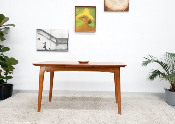 Retro Vintage Mid Century NOBLETT Teak Dining Table