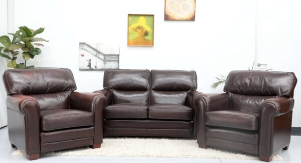 Genuine Leather MORAN BENSON Lounge Suite(3 PC)