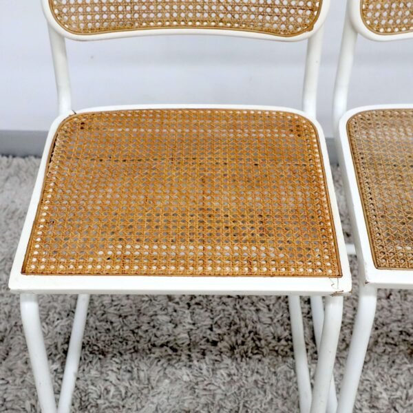 Retro Vintage Mid Century Rattan Chairs x6 - Image 22