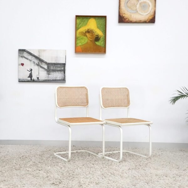 Retro Vintage Mid Century Rattan Chairs x6 - Image 27