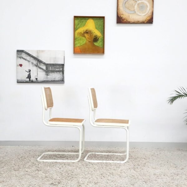 Retro Vintage Mid Century Rattan Chairs x6 - Image 28