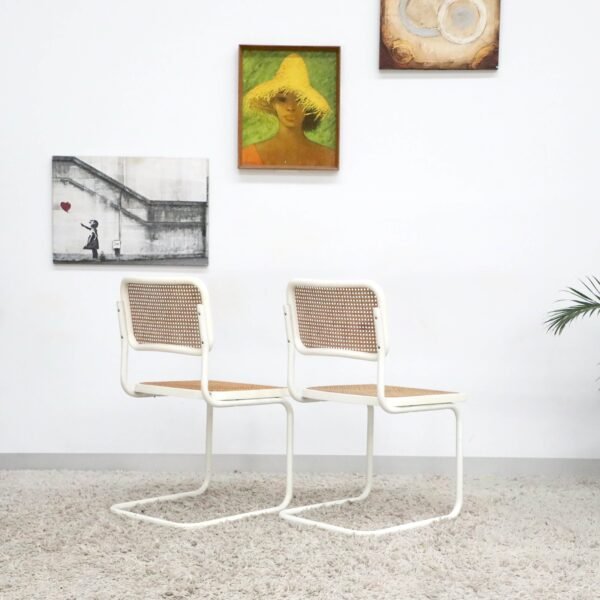 Retro Vintage Mid Century Rattan Chairs x6 - Image 29
