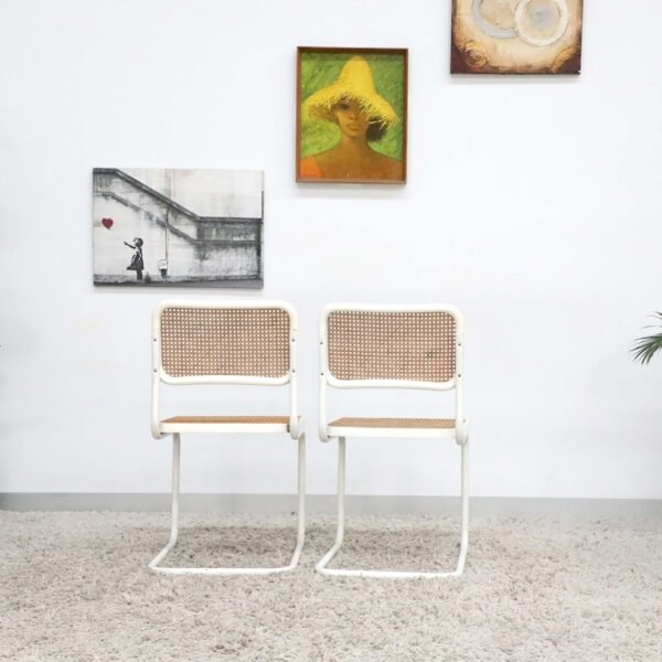 Retro Vintage Mid Century Rattan Chairs x6 - Image 30
