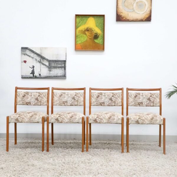 RETRO VINTAGE NOBLETT DINING CHAIRSx8 - Image 2