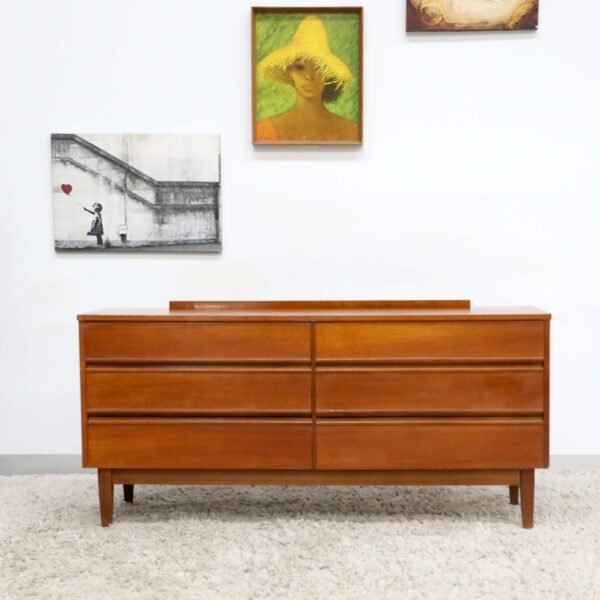 Retro Vintage Midcentury Chest Of Drawers Dresser - Image 2