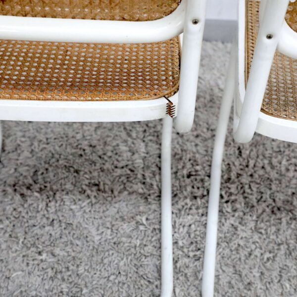 Retro Vintage Mid Century Rattan Chairs x6 - Image 31