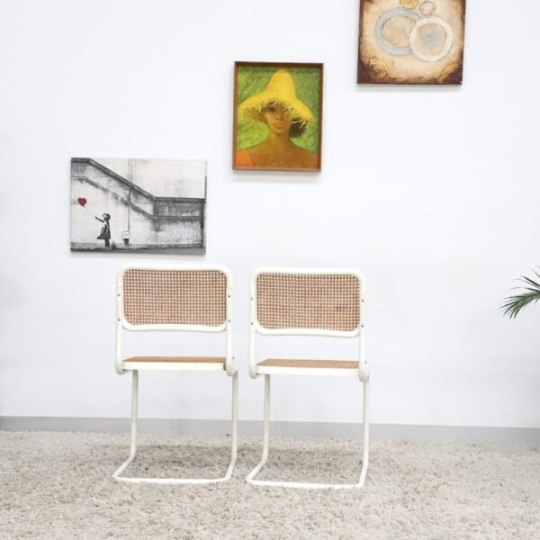 Retro Vintage Mid Century Rattan Chairs x6 - Image 32