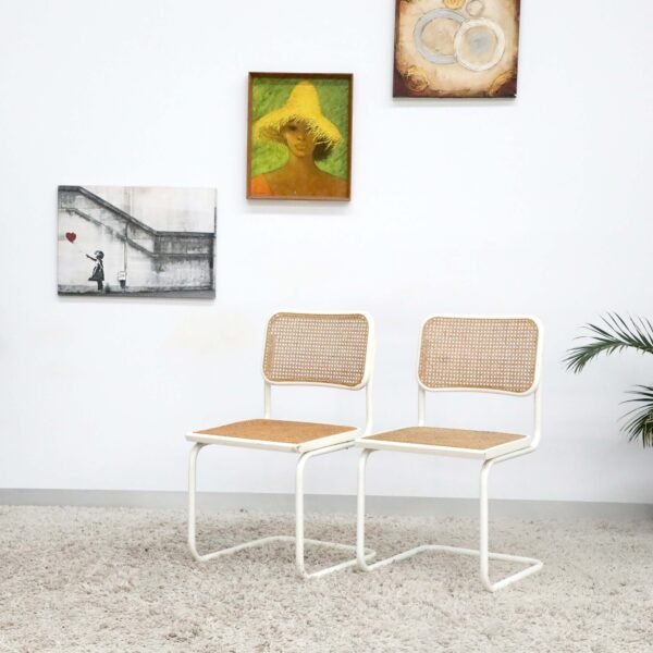 Retro Vintage Mid Century Rattan Chairs x6 - Image 35