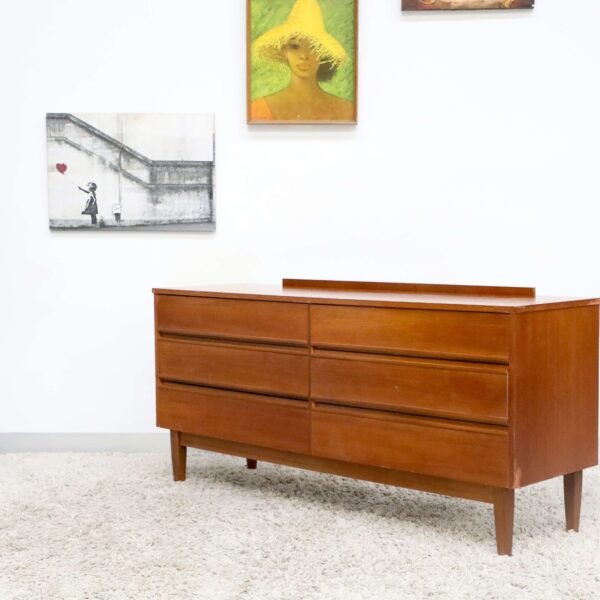 Retro Vintage Midcentury Chest Of Drawers Dresser - Image 9