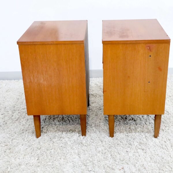RETRO VINTAGE RELIANCE PAIR OF BEDSIDE TABLES - Image 11