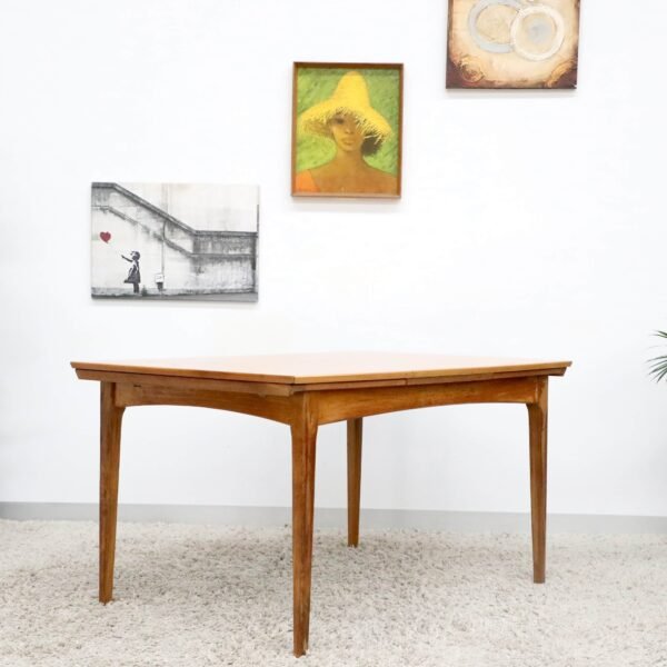 Retro Vintage Mid Century FLER Teak Dining Table - Image 15