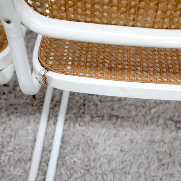 Retro Vintage Mid Century Rattan Chairs x6 - Image 17