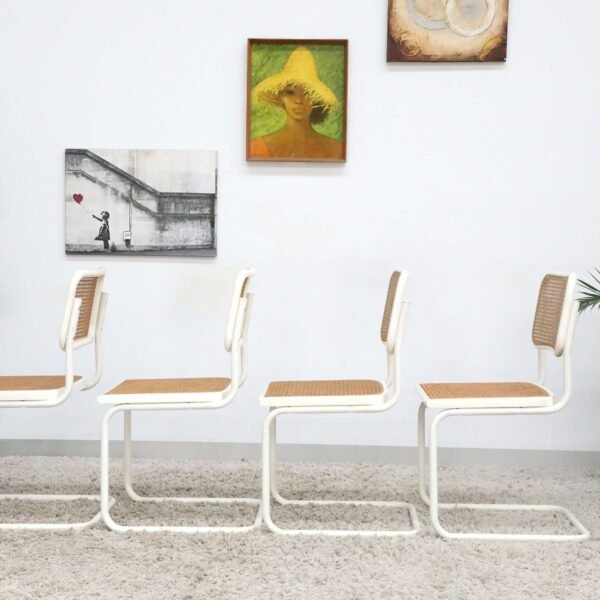 Retro Vintage Mid Century Rattan Chairs x6 - Image 19