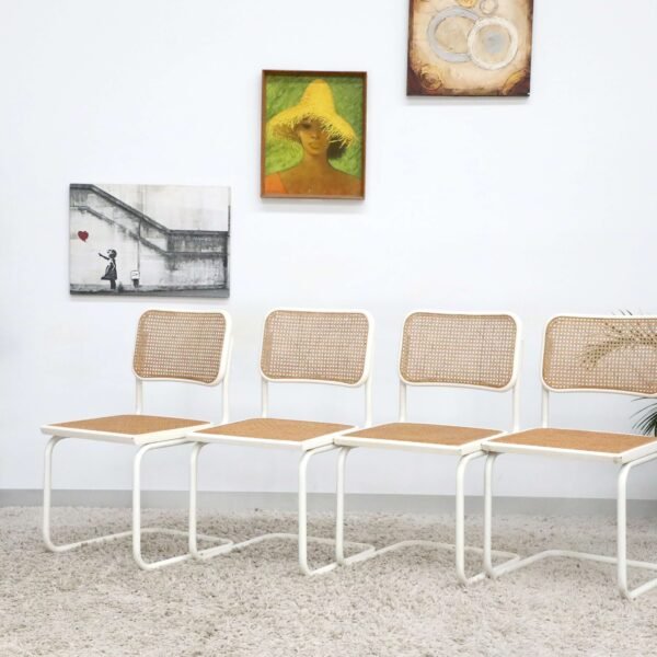 Retro Vintage Mid Century Rattan Chairs x6 - Image 20