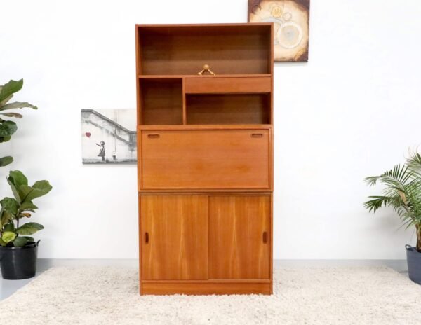 Retro Vintage Mid Century Desk Cabinet